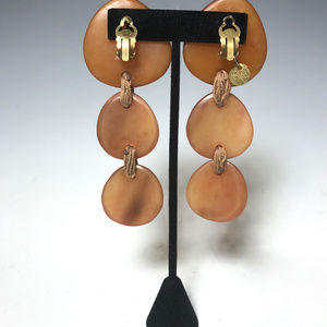 Monies Jewelry - Gerda Lynggaard Monies 3 Tiers Horn Clip Earrings Monies Jewelry - Gerda Lynggaard Monies 3 Tiers Horn Clip Earrings